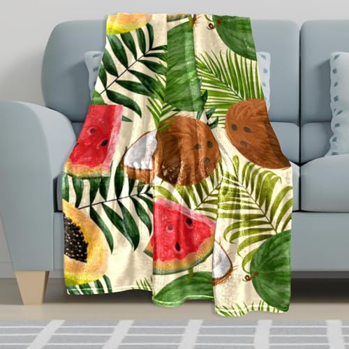 Couverture polaire de qualité supérieure plaid imprimé exotique doux pour divans