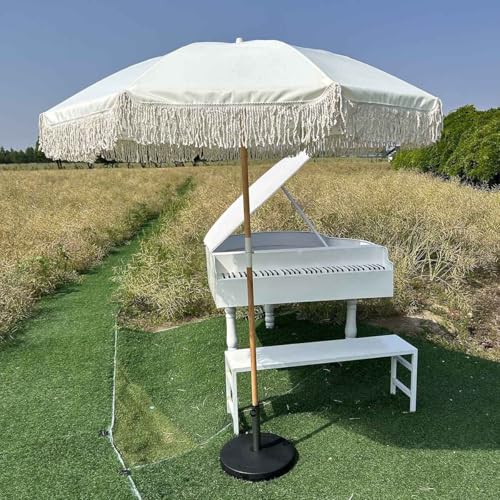 Sombrilla de jardín 2,1m con protección UV para balcón 2