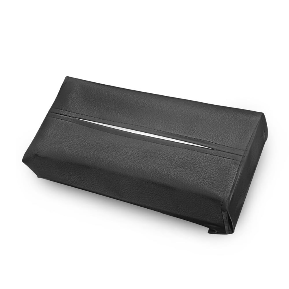 車載用ティッシュケース くるま用ティッシュホルダー PU レザー製 ティッシュカバー ヘッドレスト/サンバイザーに簡単取付 車内用ティッシュ入れ