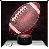 Lampephoto.fr - Lampe 3D Ballon de Football Américain, Sport, Décoration, Objet de Collection, Idée Cadeau Homme Femme Ballon de Football Américain LED Adulte, Déco Chambre, Idée Cadeau Noel Original