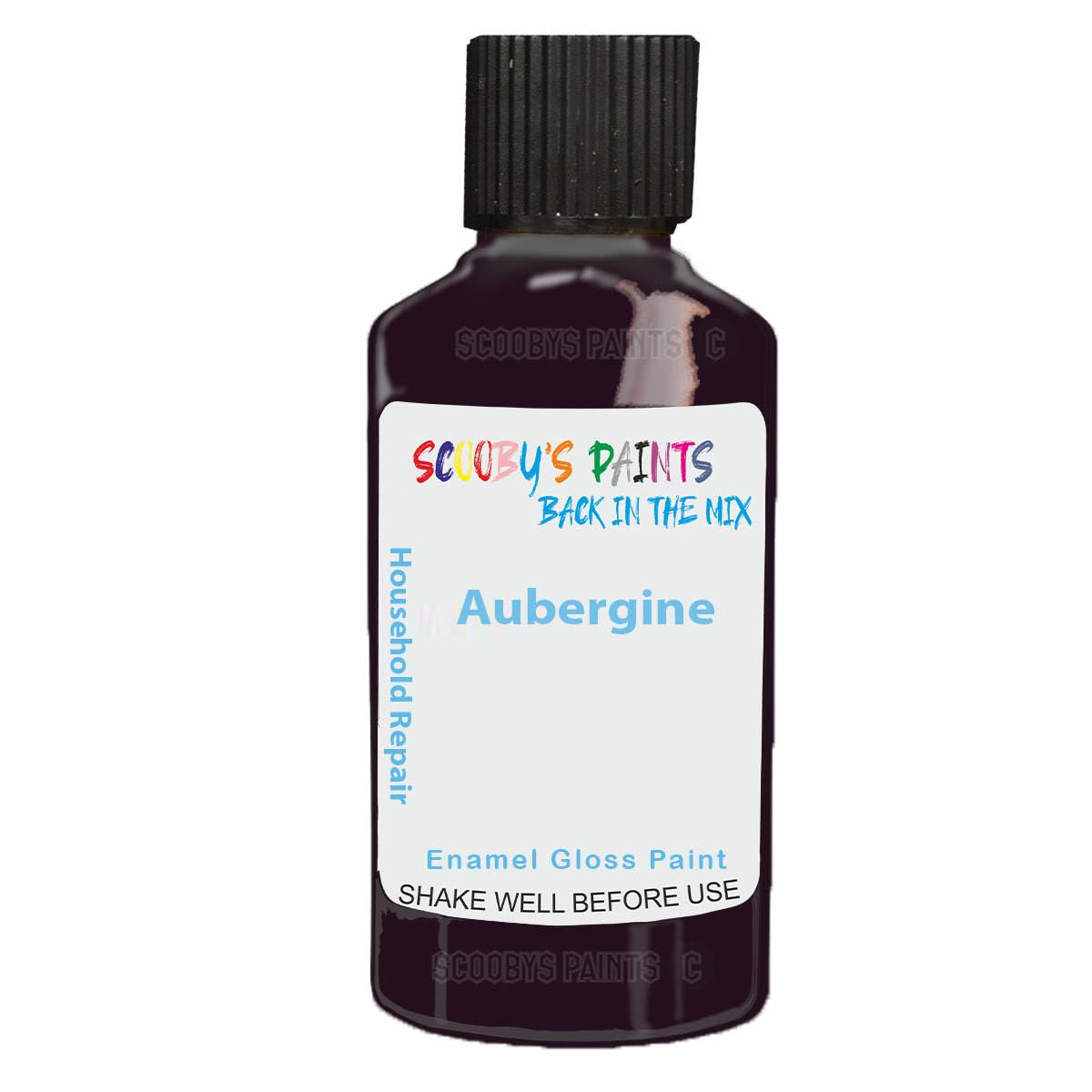 Scoobys Paints Back In The Mix Aubergine Enamel Touch Up Paint 30Ml For Kitchen Appliances & Bathroom (Aubergine)