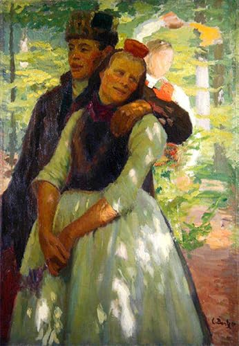 Tableau un couple de Schwalm pour sublimer la décoration de votre salon