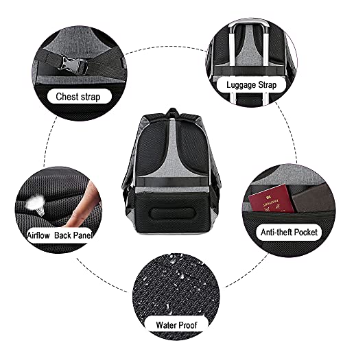 Travel Laptop Backpack for Men Women Waterproof Work Business Laptop Backpack4