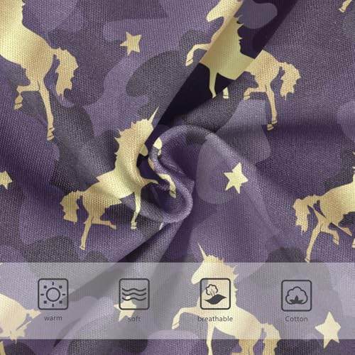 Little Girl Underwear Toddler Panties Kids Undies Unicorn Camouflage Soft Cotton Briefs 2T-8Y3