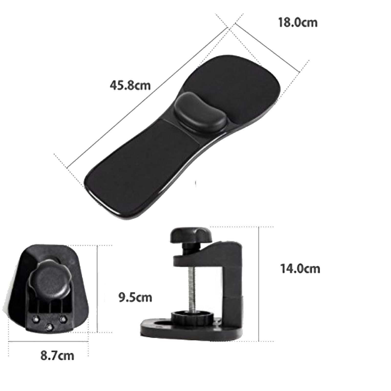 Computer Bracciolo Pad Poggiapolso Braccio Regolabile Staffa di Supporto for Casa E Ufficio,Supporto Ergonomico for Il Gomito del Braccio del Mouse,180 ° Regolabile