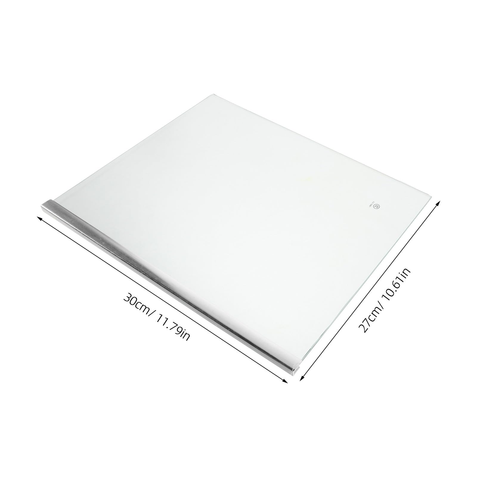 Gadpiparty Divisore per Ripiano in Vetro Temperato 30X27 CM, Ripiano Sostitutivo per Congelatore, Compatibile Frigoriferi Domestici, Supporto Robusto e Trasparente
