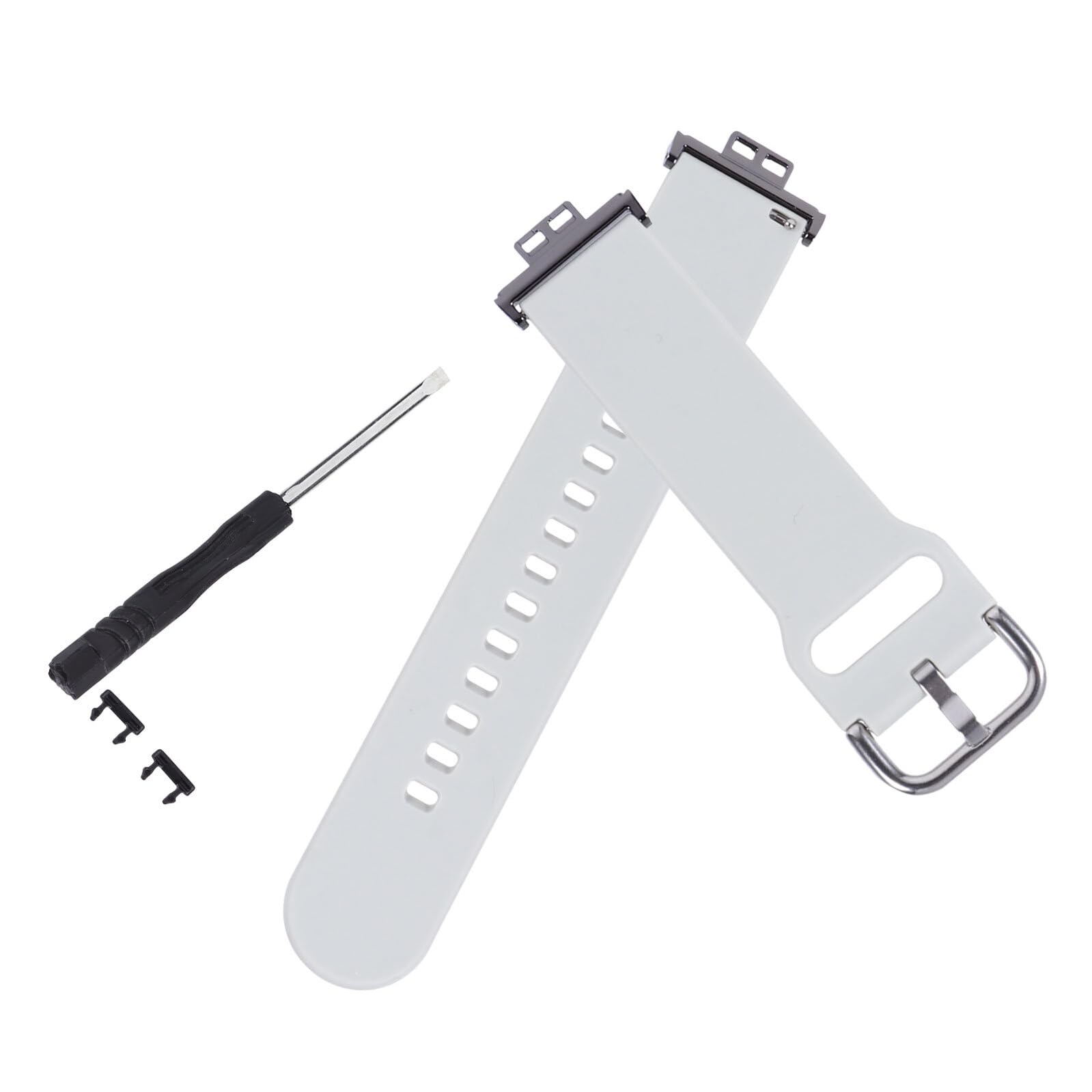 TINEASUR Smart Watch Band Replacement Strap for Fitness Watch Fit Comfortable Gray Wristband Accessories Soft Fitness Watchband with