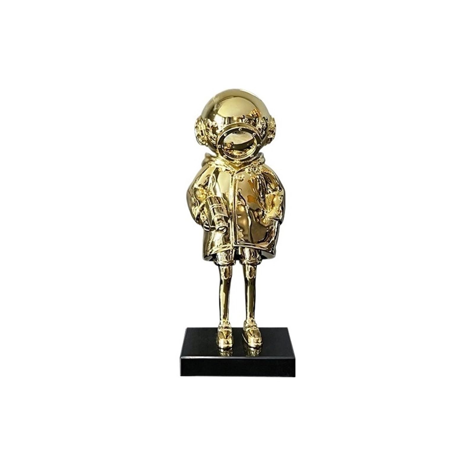 AILIUXIAOYAN Home Hecor Modern Minimalist Luxury Abstract Figure Sculpture Resin Art Piece for Living Room,Study(Gold)
