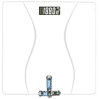 Vista 9 de Báscula para Peso Corporal, Báscula de Baño Digital, Básculas de Peso para Personas, Báscula Corporal, Negra, Máx: 400 LB/180 KG, 2