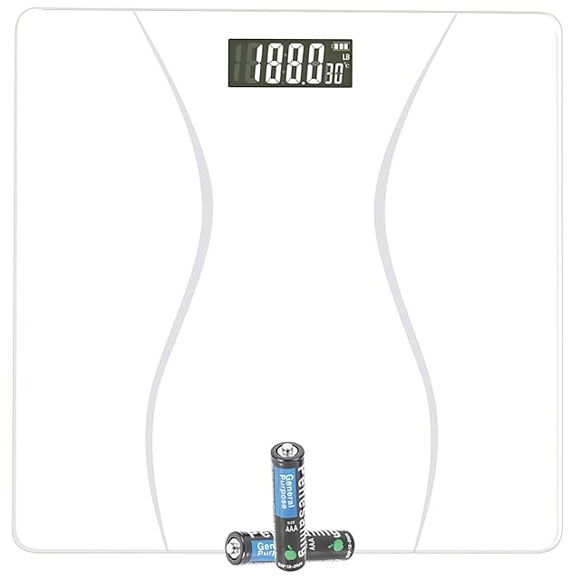 Scale for Body Weight Digital Bathroom Scale Weight Scales for People Body Scale White Max 400LB 180KG 2