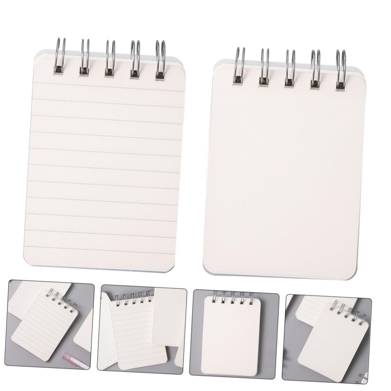 jojofuny 4 Ensembles Mini Ordinateur Portable Portable Petits Cahiers En Vrac Mini Cahiers Joli Cahier Pavé De Note Petits Cahiers À Spirale Papier Blanche 4 Pièces * 4