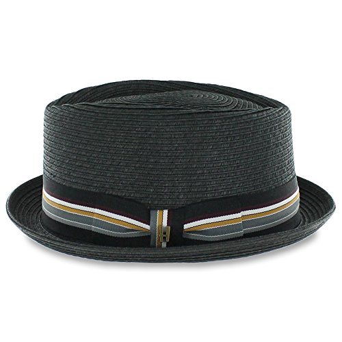 Image of Striped Jazz Summer Straw Black Large