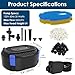 AquaMiracle All-in-1 Pond Waterfall Kit & All-in-1 Pond Fountain Kit for Outdoor Pond, Water Garden, Backyard