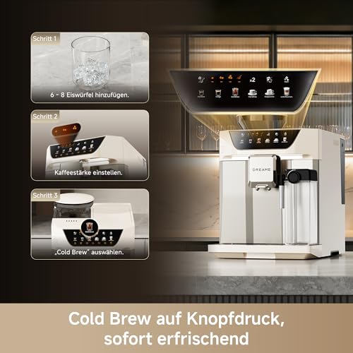 dreame Ecceluxe Master Kaffeevollautomat, Cold Brew auf Knopfdruck – Ansicht 5