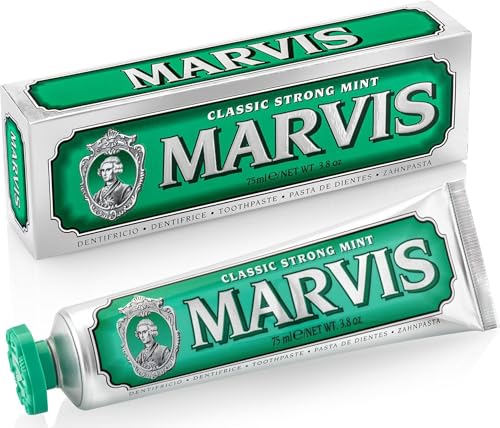 Marvis Classic Strong Mint Toothpaste, 3.8 oz...
