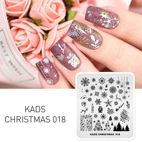 Alexnailart Professionelle Nagel Stempelplatten Weihnachten Muster Vorlagen Maniküre Schablonen Nagel Kunst Druck Werkzeuge – Bild 4