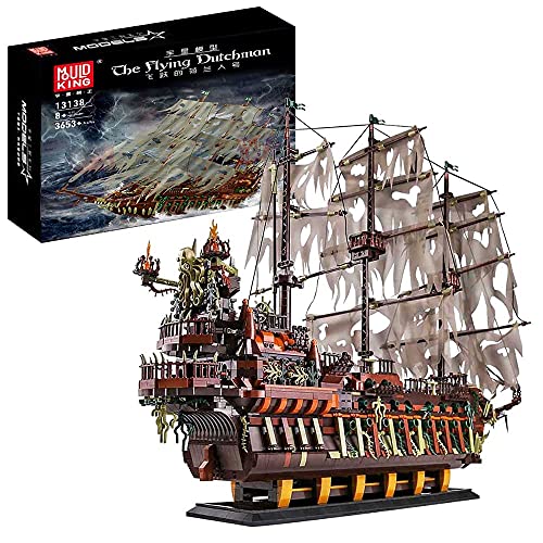 VSEG Piratenschiff Modell Piraten Schiff, 3653 Teile Creative Piratenschiff Segelschiff Modellbau Kompatibel mit Lego
