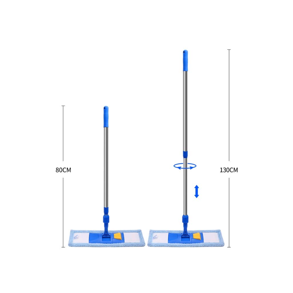 Limpieza del Piso Trapeador Plano de Microfibra Limpio, Manos Libres, telescópico Inoxidable L 180 Grados, para el hogar, Cocina, Oficina y Todas Las Superficies del Piso Learned extensively