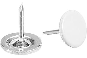 Uxcell Flat Head Decorative Furniture Nails Thumb Tack for Furniture Sofa Headboards (50-Pack)