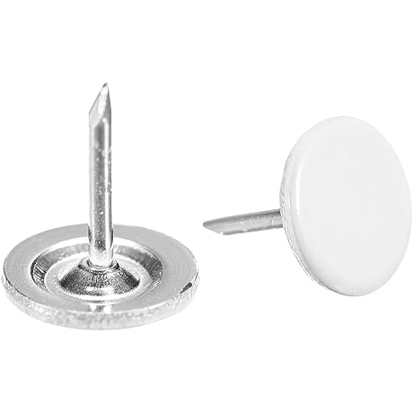 Uxcell Flat Head Decorative Furniture Nails Thumb Tack for Furniture Sofa Headboards (50-Pack)