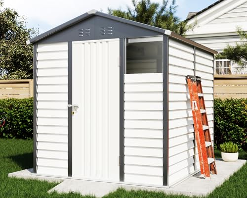 Vanacc YSS019 6.5X9X7 Ft Outdoor Storage Shed With Shutter Design cover