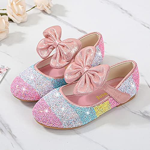 EnJoCho Rhinestone Bow Single Shoes Girls Dancing Sandals Pearl Shoes Shoes Shoes Kids Crystal Princess Shoes Bling Shoes2
