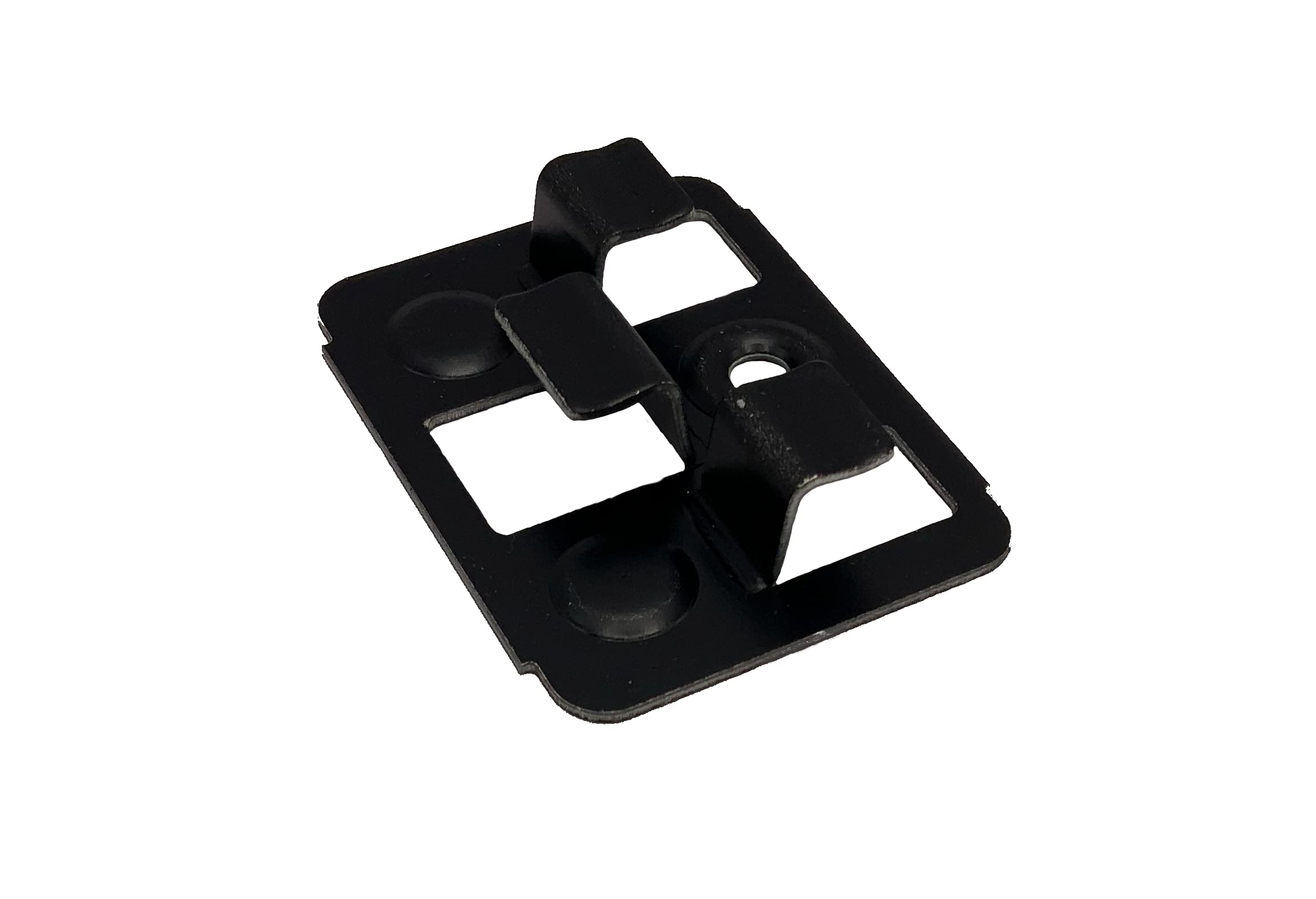 FRÜH Clips de WPC de 10 mm, clips invisibles para terraza, acero negro, para tablones WPC/BPC, 50 unidades (acero galvanizado)