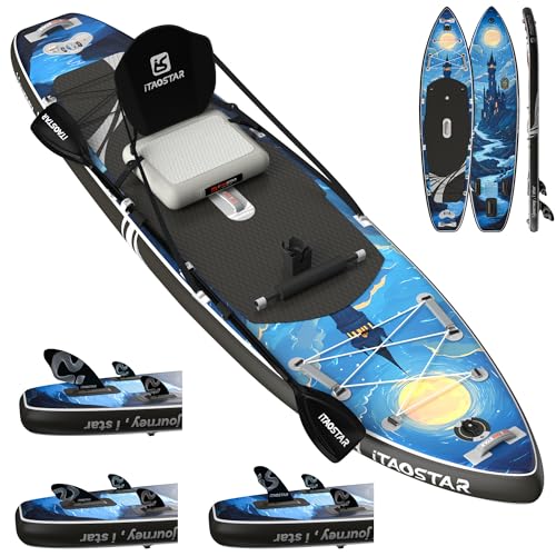iTAOSTAR Novelty N01JP 11'6" x 35" Inflatable Stand Up Paddle Board with Seat- Stable SUP Board for...