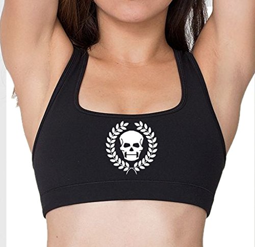 FTD Apparel Women's Fit Skull Active Sports Bra - Large Black - Image 3