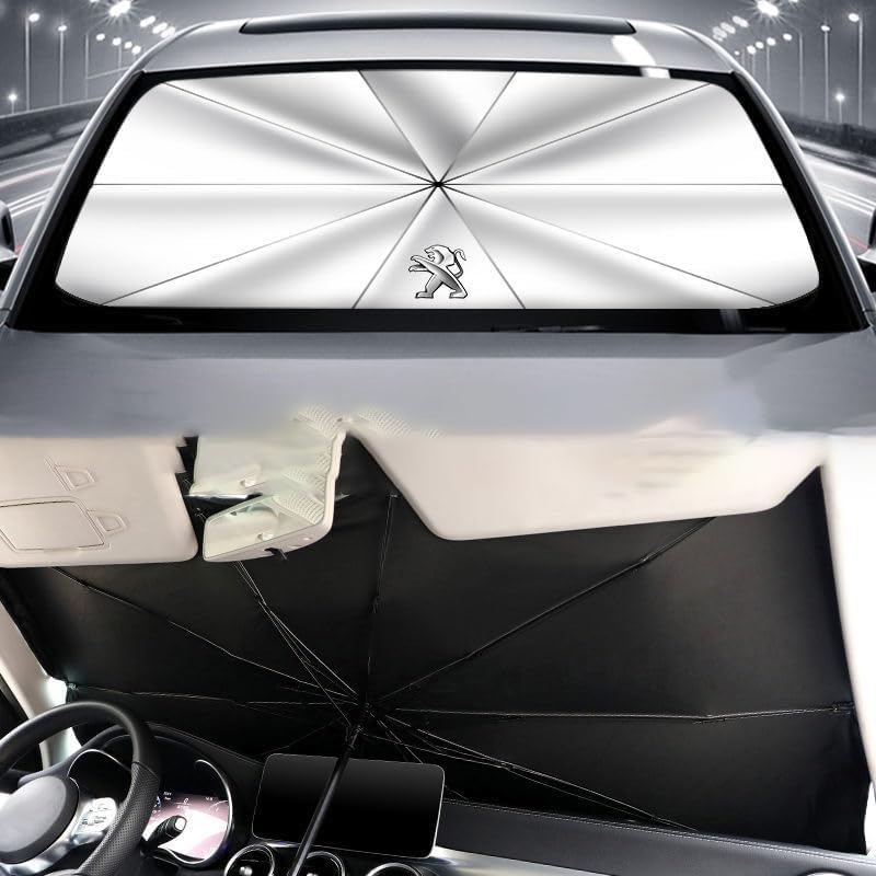 Parasole Auto Per Peugeot 208 2012-2024 - Parasole Parabrezza Interno Argento - Foto 12