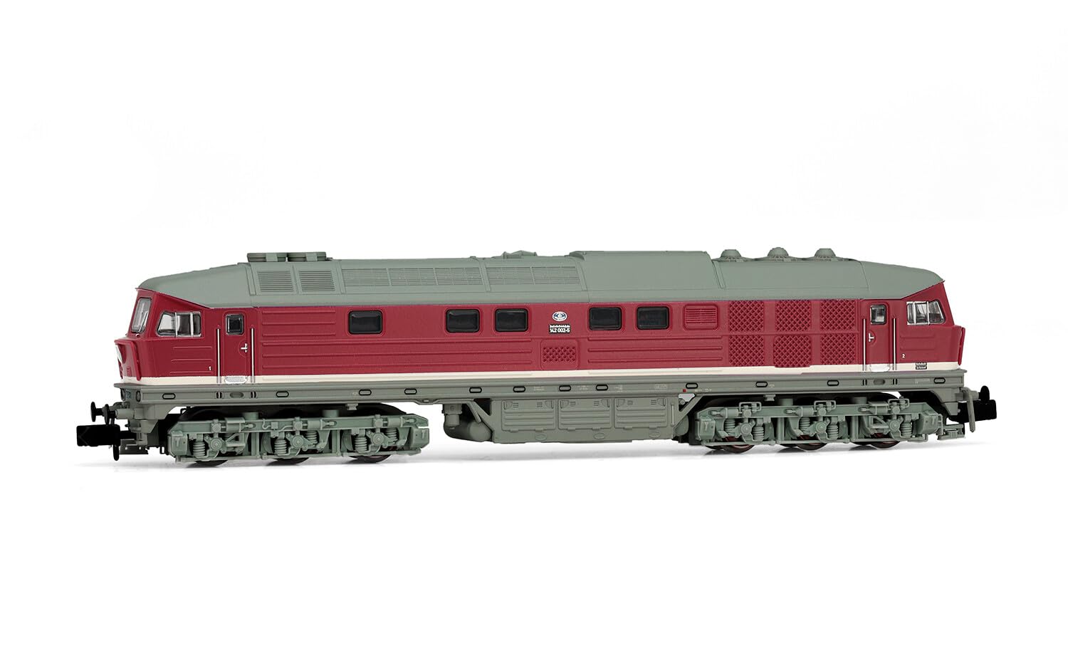 ARNOLD HN2600 DR, diesel locomotive 142 002-5, red with grey roof, ep. IV Loco - Diesel, Red & Grey
