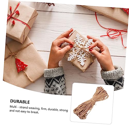 HAPINARY 1 Pç Fita De Presente De Corda Fita De Serapilheira Corda De Juta Fio De Juta Bege Faça Voc