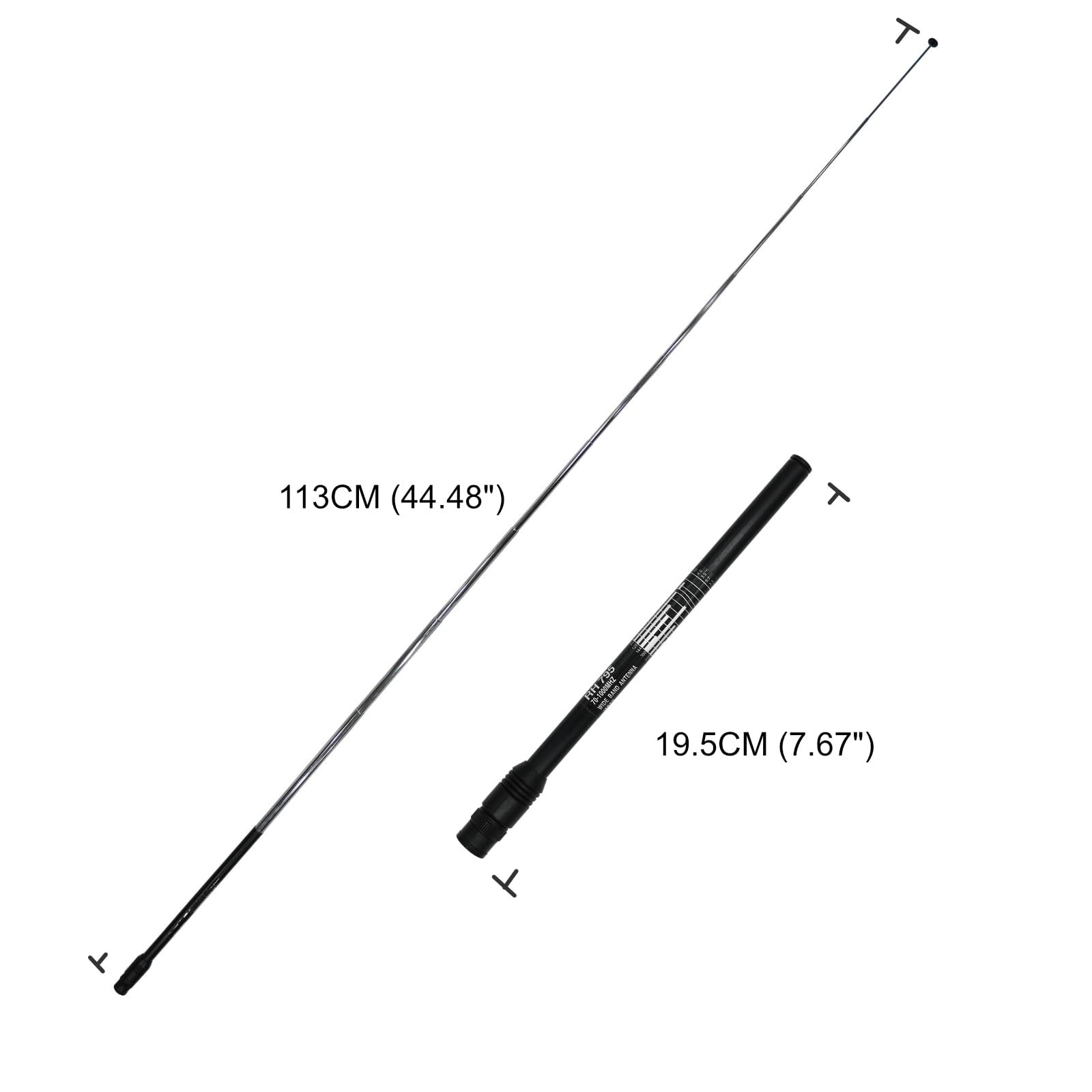 Amazon.com: GRA‑RH795 SMA-Male Telescopic Scanner Antenna | 70