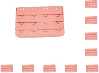 Extensión de correa de sostén, hebilla de 4 ganchos, accesorios transpirables, multicolor, ajustable, 3 filas, carne ligera