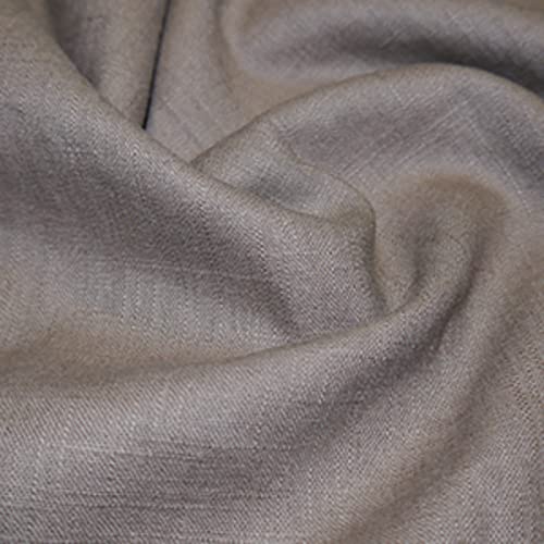 Toile de lin lavé couleur pierre pour linge de maison et rideaux bohèmes