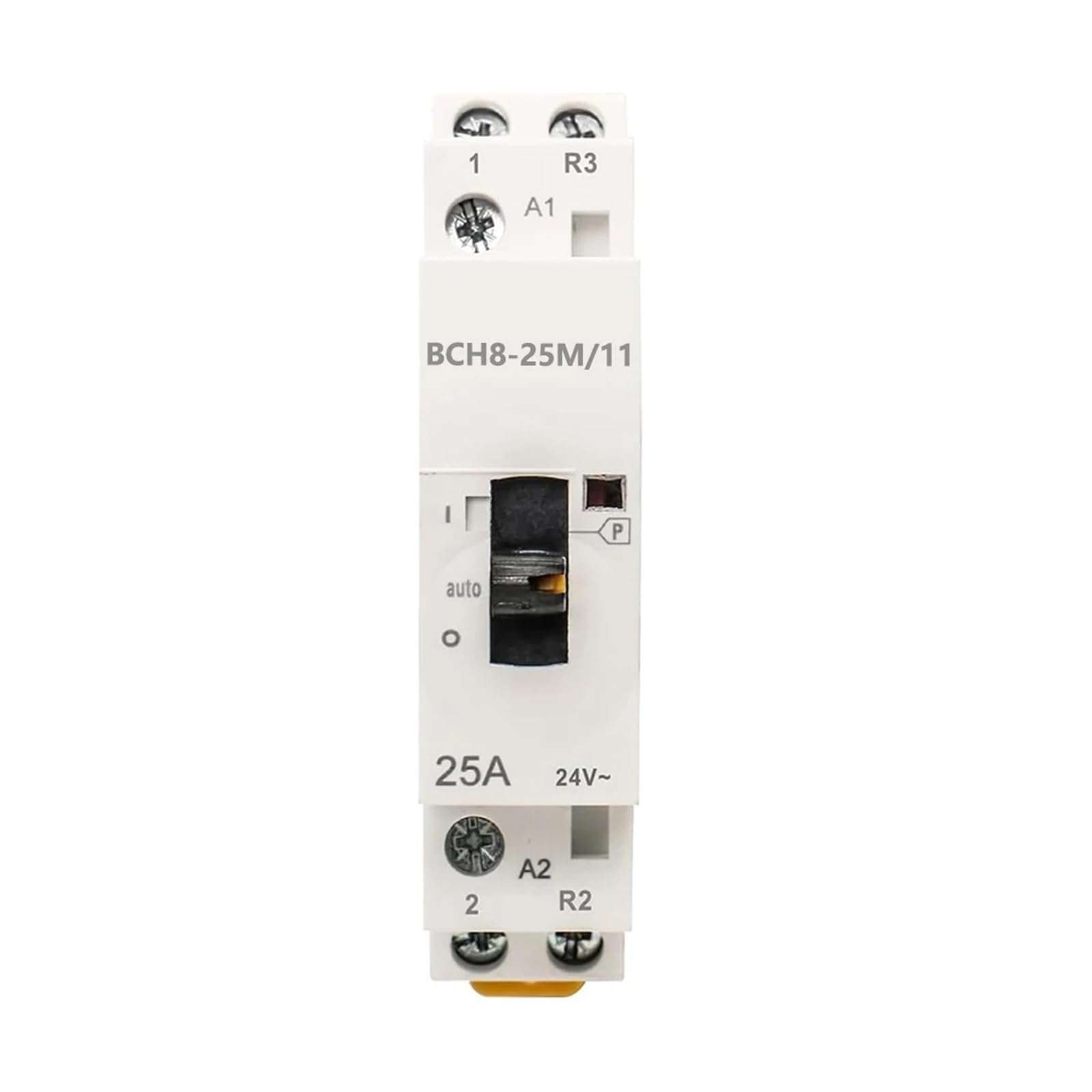 Contacteur de puissance 25A avec commande manuelle BCH8-25M 1NO 1NC AC 24V - 7