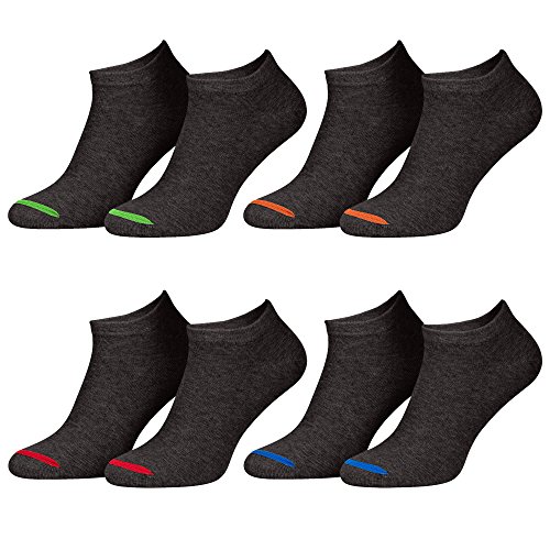 Chaussettes basses de sport unisexes respirantes de grande taille noires et couleur