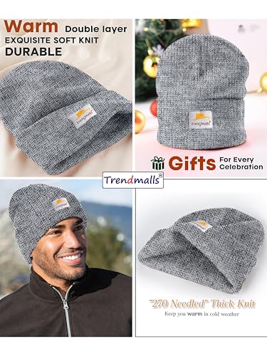 Image of TRENDMALLS Mens /Women /Kids Cap Unisex Hat Knit Cuffed Beanie