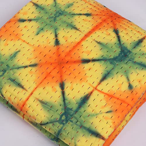 Couvre-lit fait main Kantha respirant contre les nuits trop chaudes - 5