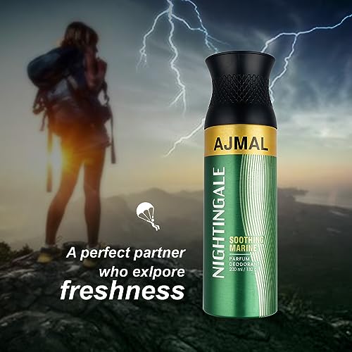 Ajmal Nightingale Deodorant Citrus Fragrance 200 ml Casual Wear for Men & Women + 2 Parfume Testres Free - Image 4