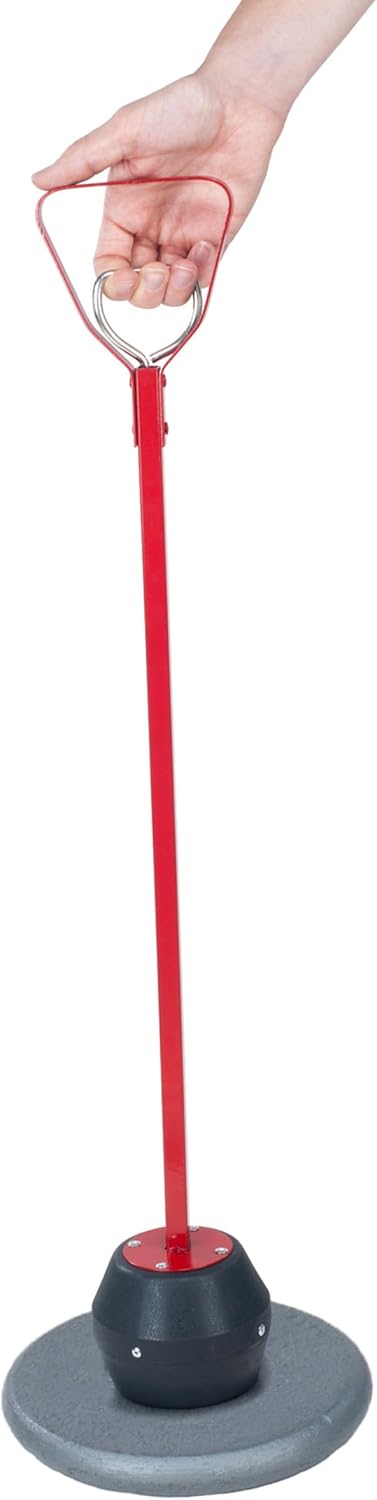 Magnetic Pickup Tool – Large Magnet with 25lb Pull, 27.5-Inch Reach, and Quick Release Handle – Workshop Floor Sweeper by Stalwart