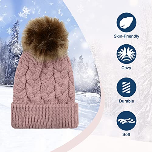 Durio Baby Girl Hats Knit Baby Winter Hat Cute Baby Beanies for Girls Boys Thick Warm Toddler Hat4
