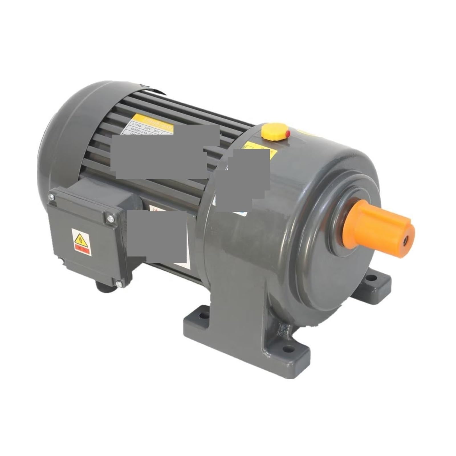 ANERTQUIH Asynchronous Motor Horizontal Style Phase Electric with Reducer with 300RPM 500RPM(380v Three Ac,750W 500rpm)