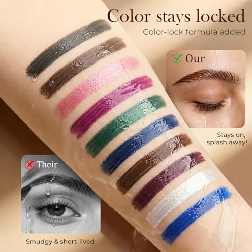 Set de 10 delineadores coloridos de gel glitter miniatura 6