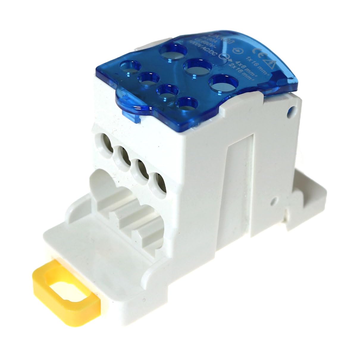 RLECS Screw Terminal Strip Blocks Cabinet Wire Splitter Connector UKK-80A Block Rail Type Distribution Box Din Rail Terminal Block Electric Wire Connector Universal Power Junction Box
