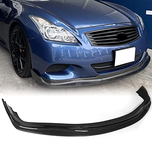 Amazon | カーボンファイバーフロントバンパーリップ為にインフィニティ G37 クーペ 非 IPL 2009-2013 フロント スポイラー スプリッター プロテクター ファクトリー アウトレット | リアスポイラー | 車＆バイク フロントバンパーサイドスプリッタートリム ランボルギーニ ウラカン Lp600 Lp610 2014-2017 カーボンファ...
