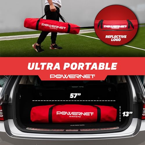 image for PowerNet Portable Soccer Tennis Net & Pickleball Net, Durable Weighted