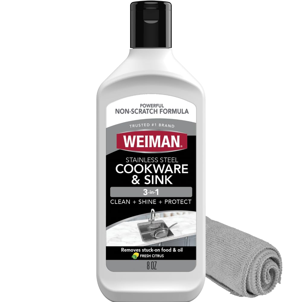 Weiman Stainless Steel Sink and Cookware Cleaner