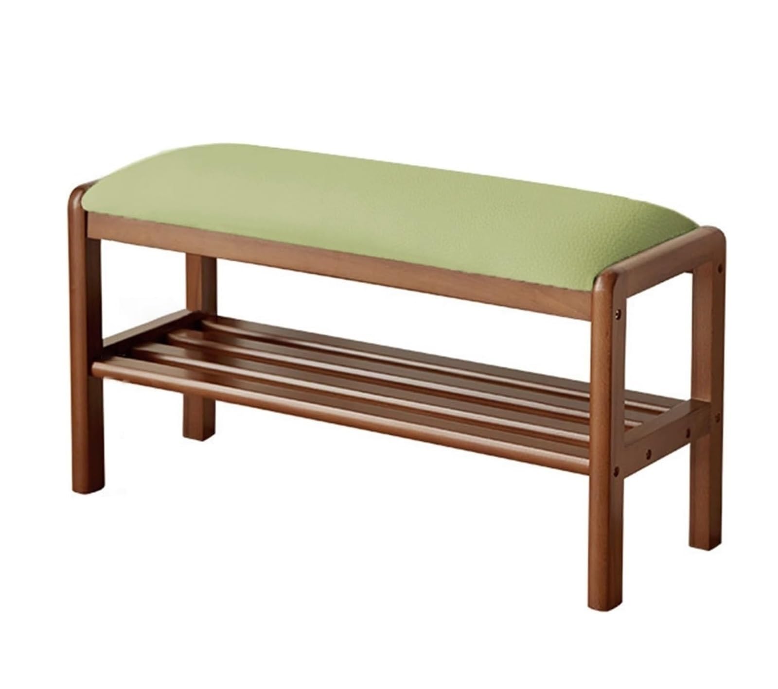 KLGFBDC Solid Wood Shoe Bench with Storage Shelf - Entryway Shoe Rack for Hallways and Living Rooms - Stylish and Functional Storage Solution