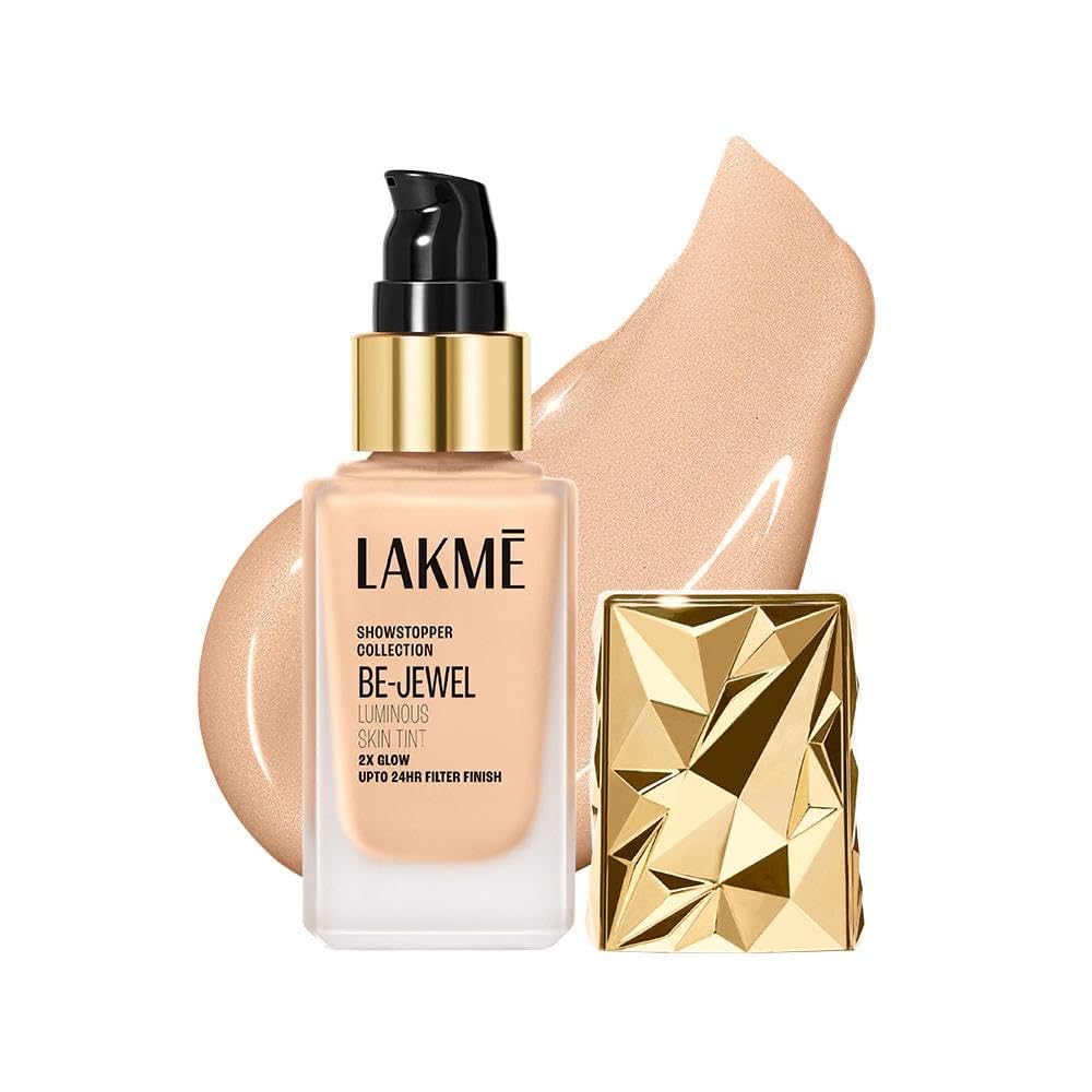 Lakme Be-Jewel Luminous Skin Tint | With Light-Reflecting Polymers |Up To 2X Luminous Glow |Cool Ivory - 25ml-picture-50